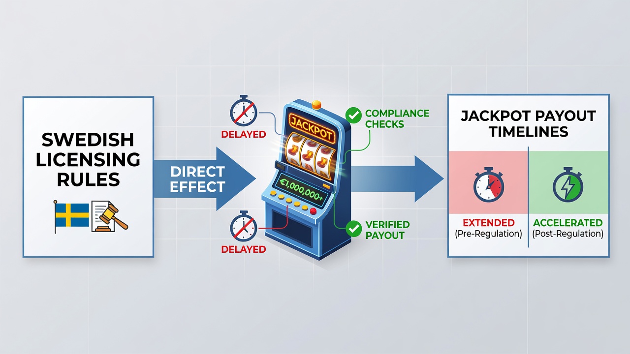Mobile slot interface showing regulated jackpot mechanics under Swedish rules